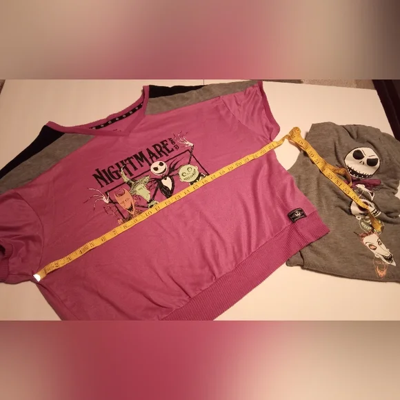 Women's Disney TNBC Pj Set - Purple and Gray - Picture 11 of 14